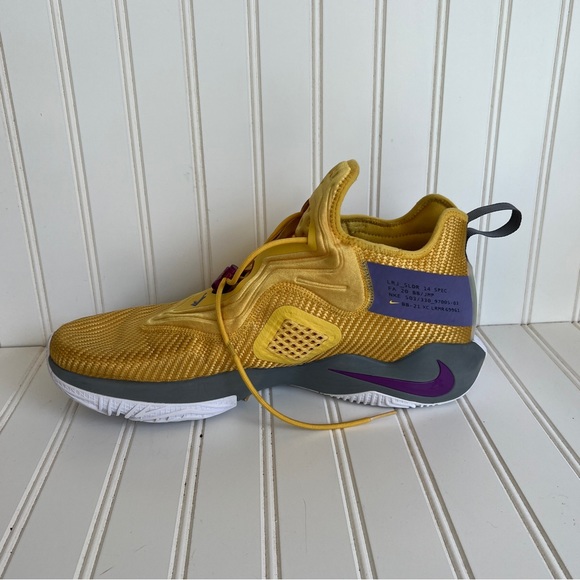 purple and yellow lebron's